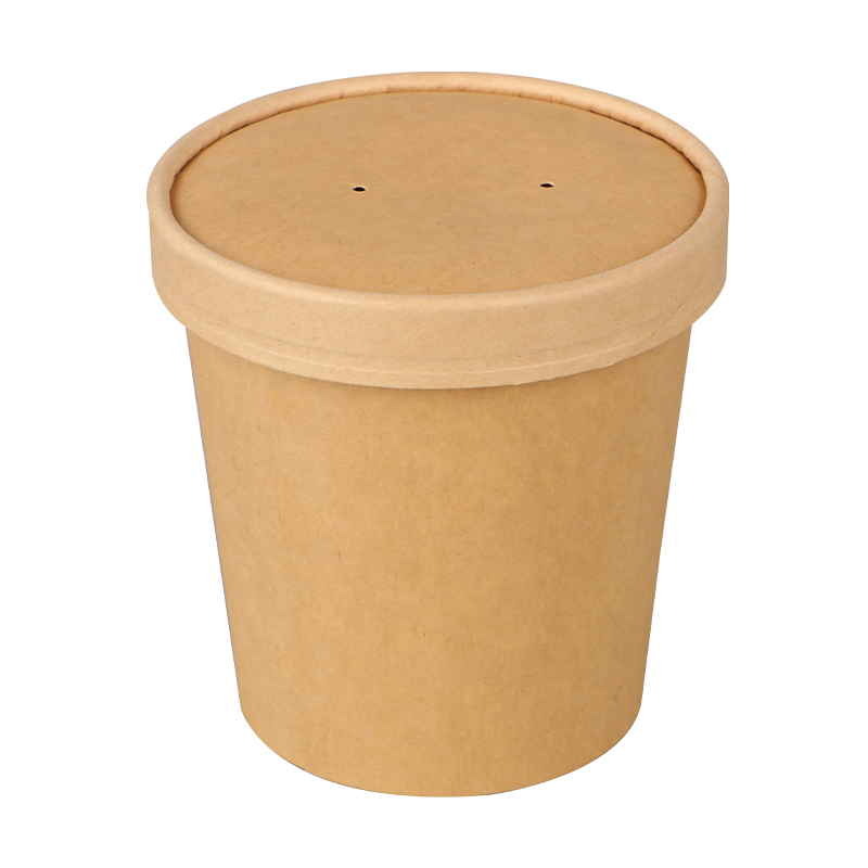 12oz Piala Sup kertas yang digulung