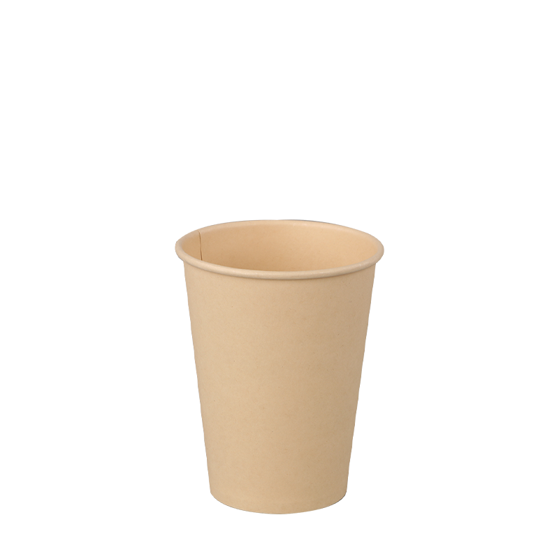 6oz Piala Kertas Dinding Tunggal Kraft Tidak Dikelantang