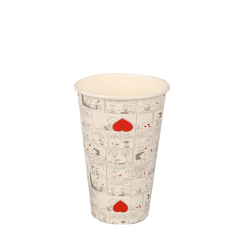 8oz Gelas kertas panas dinding tunggal tahan air