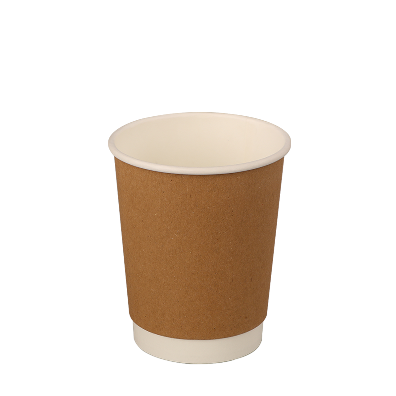 8oz Cangkir Kertas Kopi Panas Dinding Ganda