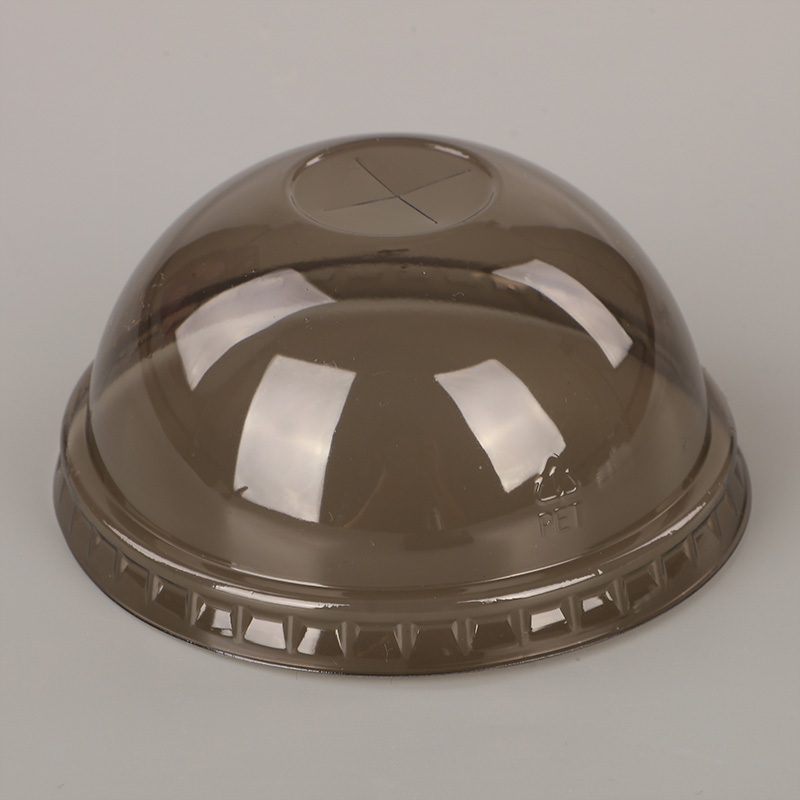 Tutup Cangkir Dingin Kubah PET 12/16oz 90mm