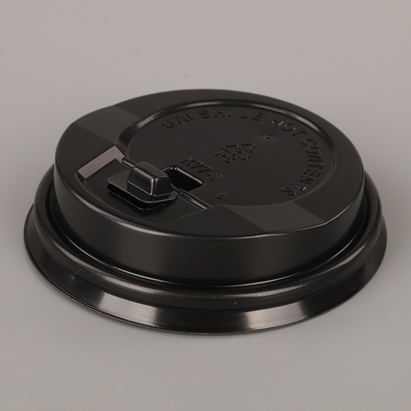 6.5oz Tutup Kopi Panas PS Hitam