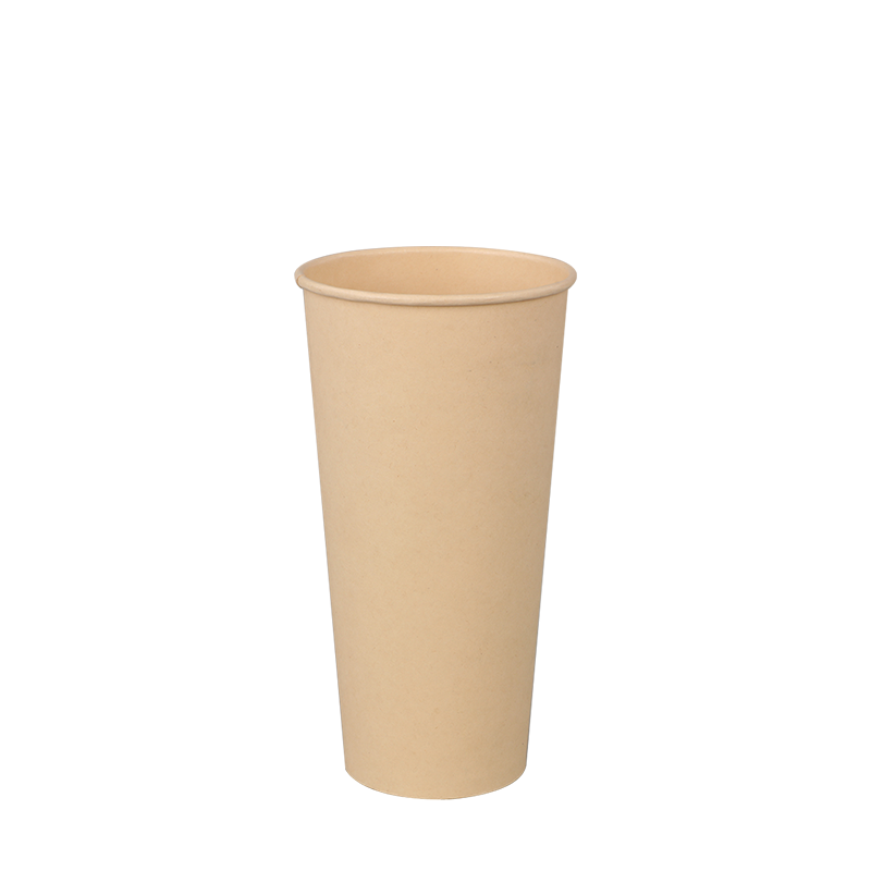 8oz Gelas kertas panas dinding tunggal bambu tahan air