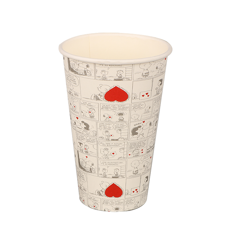 16oz Cangkir Kertas Kopi Bio-degradable