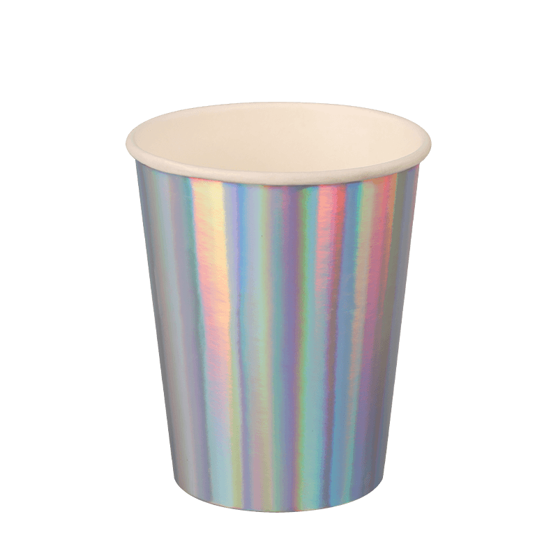 12oz Cangkir Kertas Dingin Perak yang Kompatibel